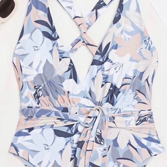 Plunging Front One Piece Swimsuit NWT * 2 for $40 * - Picture 3 of 4